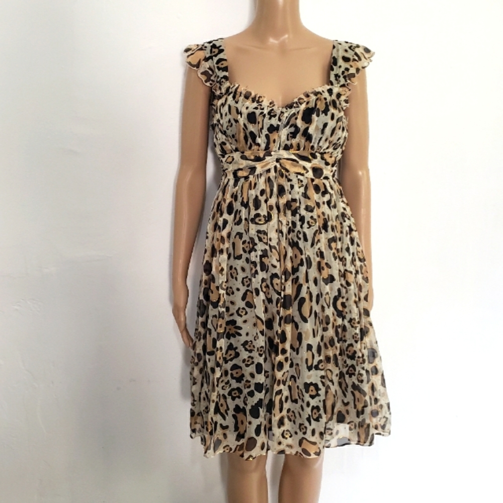 Diane Von Furstenberg silk print dress.